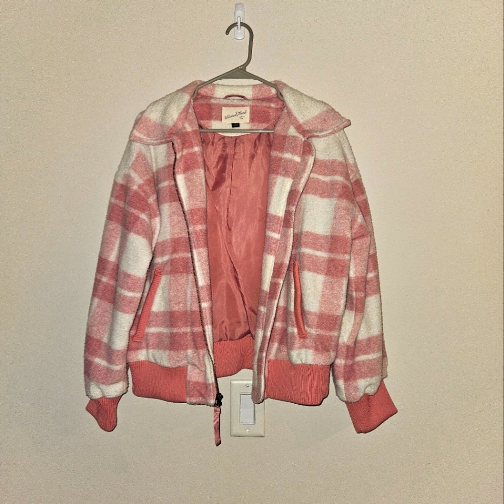 Universal Threads Pink Plaid Jacket